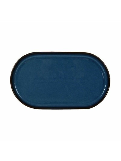 Bandeja de Aperitivos La Mediterránea Chester Azul Ovalado 30,5 x 17,5 x 2,8 cm (8 Unidades)