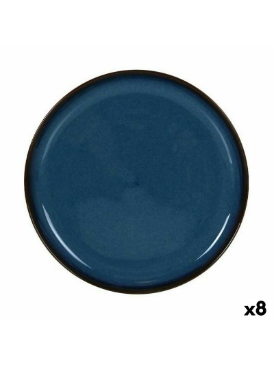Bandeja de Aperitivos La Mediterránea Chester Azul Redonda 24,3 x 2,5 cm (8 Unidades)
