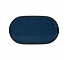 Snack tray La Mediterránea Chester Blue Oval 36 x 20,5 x 3 cm (6 Units)