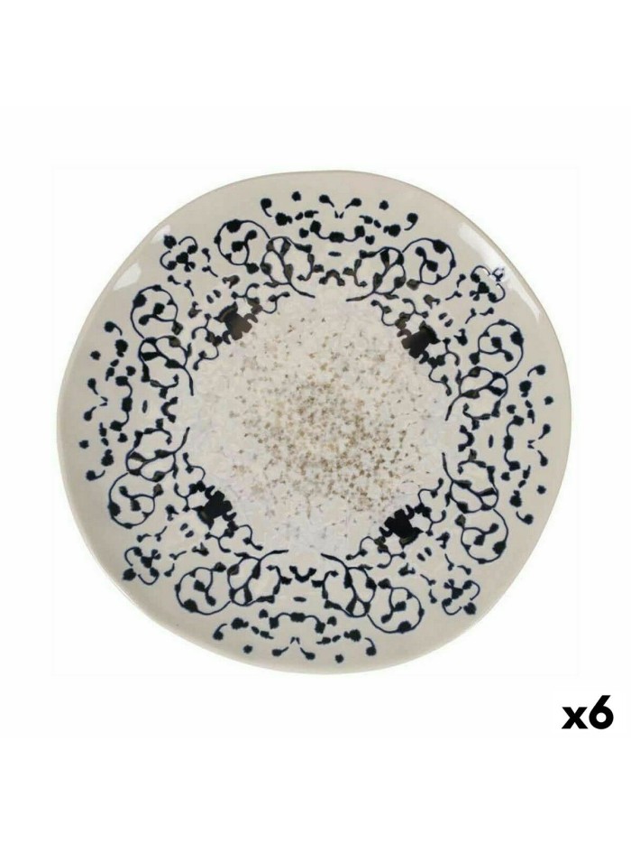 Flat Plate La Mediterránea Jerica Ø 26 x 2,5 cm (6 Units)