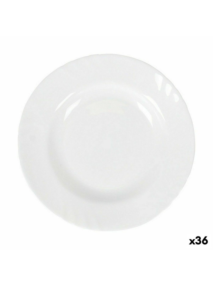 Plato Hondo La Mediterránea Everett 23 x 23 x 3 cm (36 Unidades)