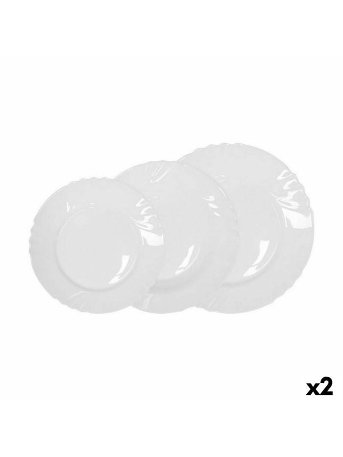 Service de Vaisselle La Mediterránea Everett 18 Pièces (2 Unités)