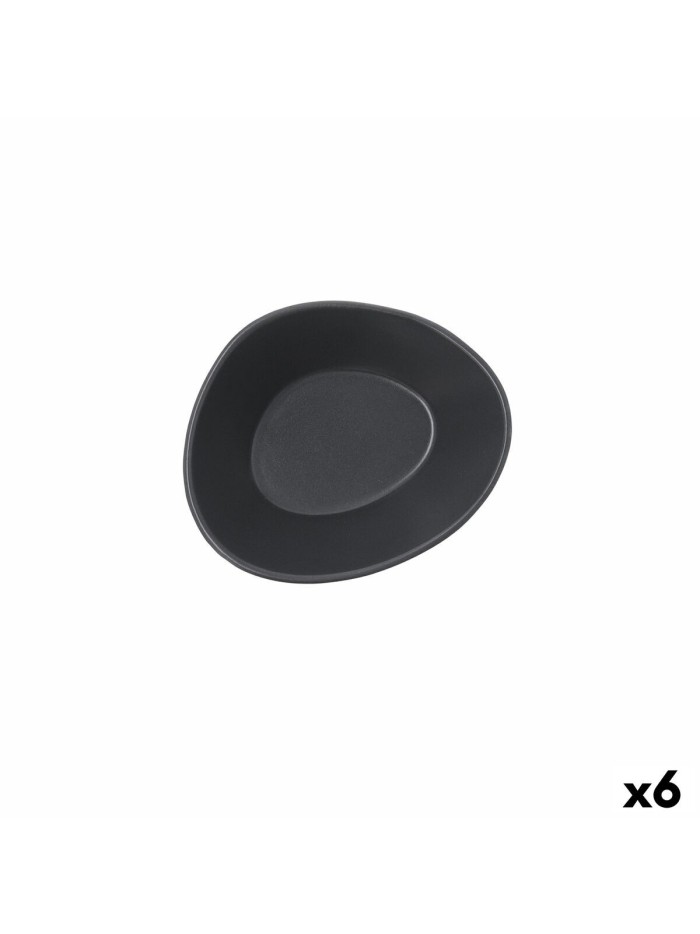 Bol Bidasoa Cosmos Gris Céramique 12 cm (6 Unités)