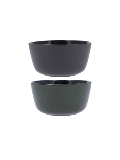 Bowl Bidasoa Dark Moon Grey Ceramic 780 ml (6 Units)