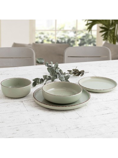 Bowl Quid Duna Green Ceramic 15 x 15 cm (6 Units)