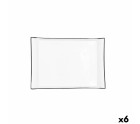 Bandeja de Aperitivos Quid Gastro Blanco Cerámica 26 x 18 cm (6 Unidades)