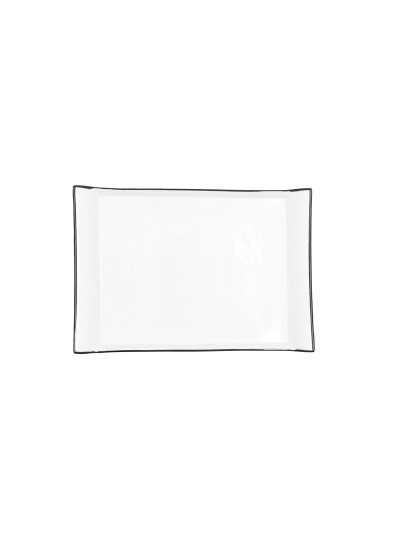 Bandeja de Aperitivos Quid Gastro Blanco Cerámica 26 x 18 cm (6 Unidades)