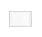 Plateau apéritif Quid Gastro Blanc Céramique 26 x 18 cm (6 Unités)