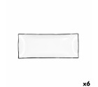 Plateau apéritif Quid Gastro Blanc Céramique 29,5 x 11 x 3 cm (6 Unités)
