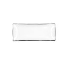 Snack tray Quid Gastro White Ceramic 29,5 x 11 x 3 cm (6 Units)