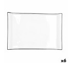 Bandeja de Aperitivos Quid Gastro Blanco Cerámica 36 x 25 cm (6 Unidades)