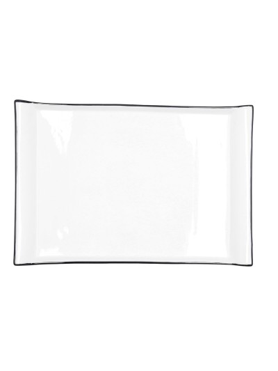 Snack tray Quid Gastro White Ceramic 36 x 25 cm (6 Units)