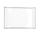 Snack tray Quid Gastro White Ceramic 36 x 25 cm (6 Units)