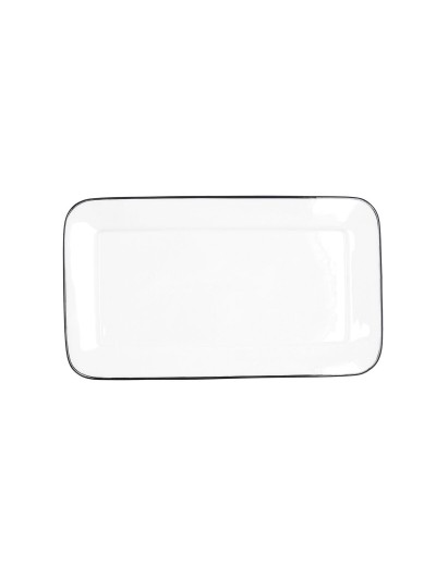 Bandeja de Aperitivos Quid Gastro Blanco Cerámica 31 x 18 cm (6 Unidades)