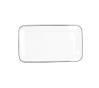 Bandeja de Aperitivos Quid Gastro Blanco Cerámica 31 x 18 cm (6 Unidades)
