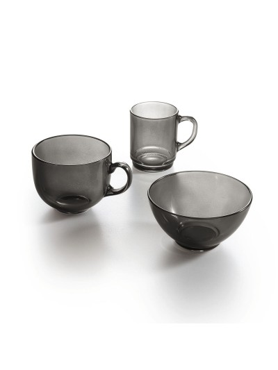 Taza Luminarc Alba Gris Vidrio 500 ml (6 Unidades)