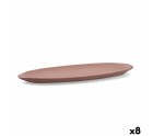 Bandeja de Aperitivos Quid Mineral Gres Terracota Cerámica 13 x 30,5 cm (8 Unidades)
