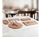 Bandeja de Aperitivos Quid Mineral Gres Terracota Cerámica 13 x 30,5 cm (8 Unidades)