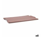 Bandeja de Aperitivos Quid Mineral Gres Terracota Cerámica 35 x 23 cm (6 Unidades)