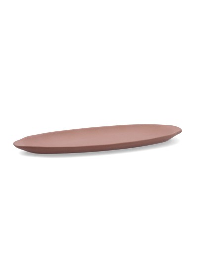 Bandeja de Aperitivos Quid Mineral Gres Terracota Cerámica 13 x 30,5 cm (8 Unidades)