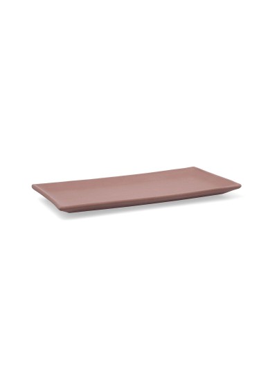 Snack tray Quid Mineral Gres Terracotta Ceramic 15 x 30 cm (8 Units)