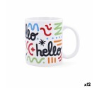 Taza Quid Hello Cómics Multicolor Cerámica 330 ml (12 Unidades)