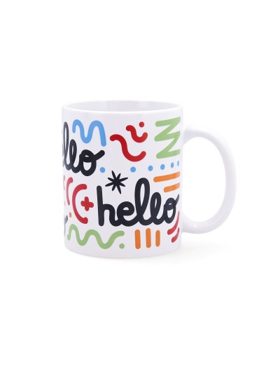 Cup Quid Hello Comics Multicolour Ceramic 330 ml (12 Units)