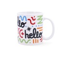 Cup Quid Hello Comics Multicolour Ceramic 330 ml (12 Units)