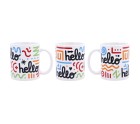 Taza Quid Hello Cómics Multicolor Cerámica 330 ml (12 Unidades)
