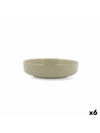 Deep Plate Quid Duna Green Ceramic 18,5 x 5,3 cm (6 Units)