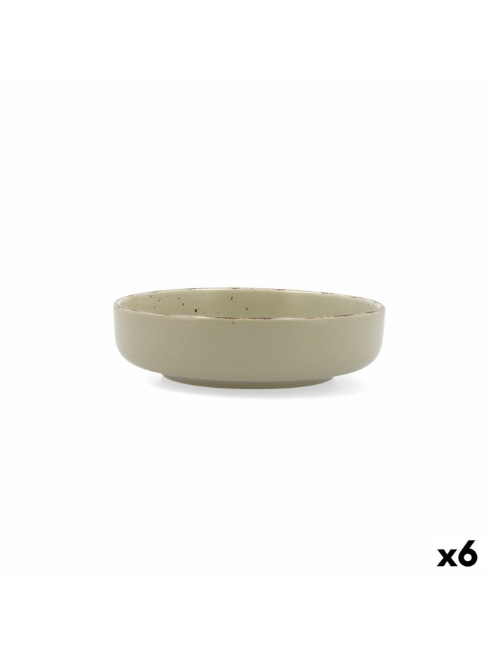 Assiette creuse Quid Duna Vert Céramique 18,5 x 5,3 cm (6 Unités)