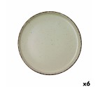 Flat Plate Quid Duna Green Ceramic 26,5 x 2,8 cm (6 Units)