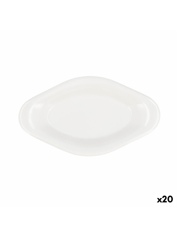 Snack tray Quid Select White Plastic 17 x 9,5 x 2 cm (20 Units)