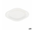 Bandeja de Aperitivos Quid Select Blanco Plástico 17 x 9,5 x 2 cm (20 Unidades)
