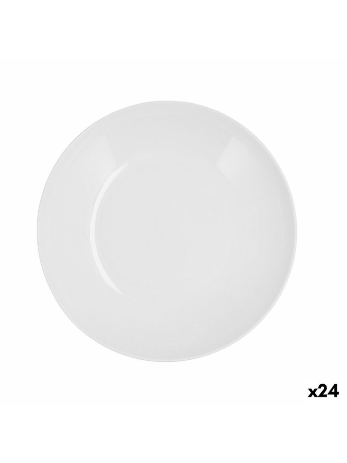 Deep Plate Quid Select Basic White Plastic 23 cm (24 Units)