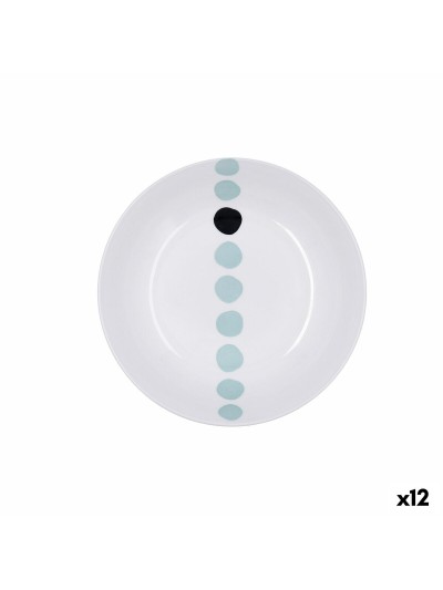 Plato Hondo Bidasoa Zigzag Multicolor Cerámica 20 cm (12 Unidades)