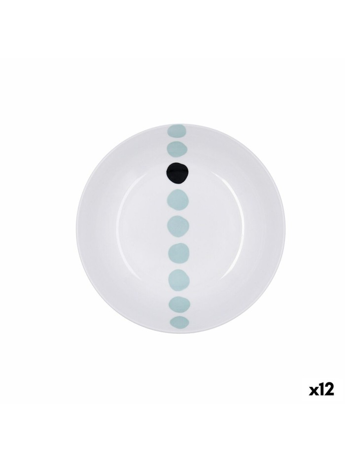 Plato Hondo Bidasoa Zigzag Multicolor Cerámica 20 cm (12 Unidades)