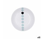 Plato Hondo Bidasoa Zigzag Multicolor Cerámica 20 cm (12 Unidades)