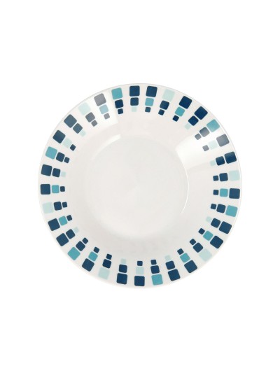Assiette creuse Quid Simetric Bleu Céramique 20 cm (12 Unités)