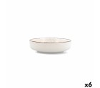 Plato Hondo Quid Duna Beige Cerámica 18,5 x 5,3 cm (6 Unidades)