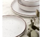 Plato Hondo Quid Duna Beige Cerámica 18,5 x 5,3 cm (6 Unidades)