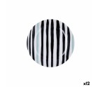 Plato de Postre Bidasoa Zigzag Multicolor Cerámica 19 cm (12 Unidades)