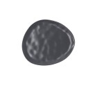 Plato Llano Bidasoa Cosmos Negro Cerámica 23 cm (6 Unidades)
