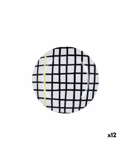 Plato de Postre Bidasoa Zigzag Multicolor Cerámica 19 cm (12 Unidades)