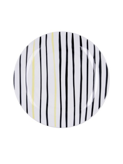 Plato Llano Bidasoa Zigzag Multicolor Cerámica Ø 26,5 cm (12 Unidades)