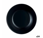 Assiette creuse Luminarc Cottage Noir verre 20 cm (24 Unités)