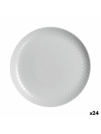 Flat Plate Luminarc Pampille Granit Grey Glass 25 cm (24 Units)