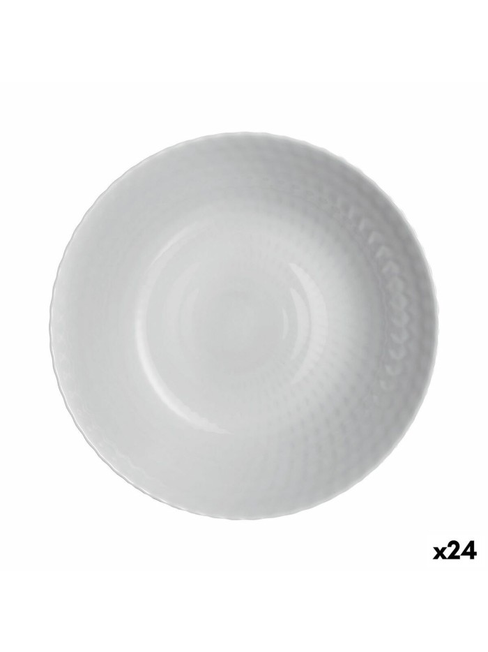 Plato Hondo Luminarc Pampille Granit Gris Vidrio 20 cm (24 Unidades)