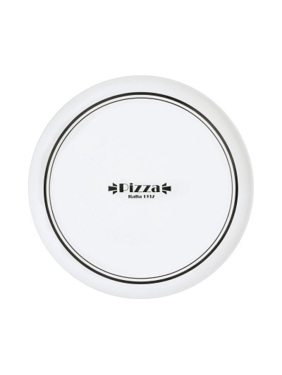 Pizza Plate Luminarc Firend's Time Bistro White Black Glass Ø 32 cm (12 Units)