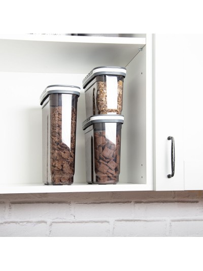 Boîte Quid City Avec couvercle Distributeur 1,2 L Gris Plastique (12 Unités)